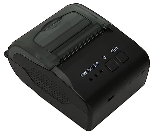 Jectse Stampante Termica Ad Alta velocità da 58 Mm con Interfaccia USB, BT4.0, Batteria Ricaricabile per Ufficio, Ristorante, Logistica