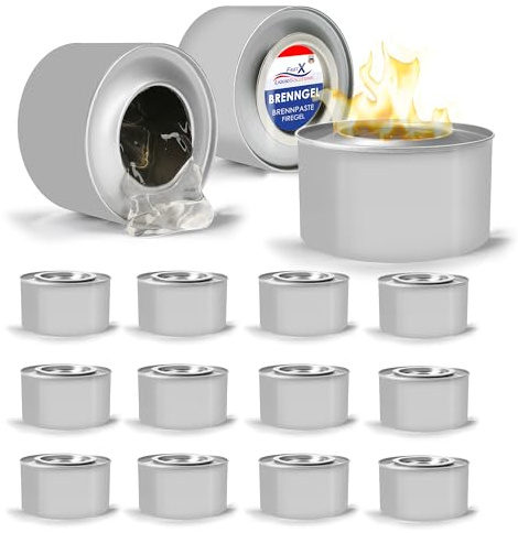 FAST X Brennpaste 12x200g – Langlebige, Sichere Wärmequelle, Geruchsfrei, für Gastronomie, Catering, Chafing Dishes
