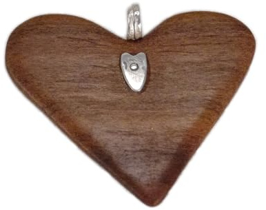 IwonellasHolz Holzanhänger „Herzlich mit Silber 925