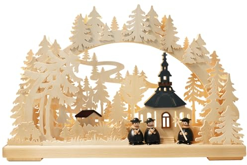 Ratags 3D-Schwibbogen klein, Seiffener Kirche