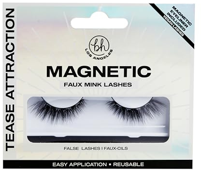 BH Los Angeles Magnetic Lashes, Einfach zu applizierende halbe Wimpern, Natürliches Aussehen und Gefühl, Verführerische Attraktion