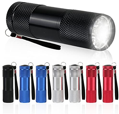8 Stück Mini Taschenlampe: LED Taschenlampe Kinder für mitgebsel kindergeburtstag, Wasserdicht Aluminium Taschenlampe Klein für Outdoor Camping Wandern Jagen Rucksacktouren Angeln Dringend Grillen…