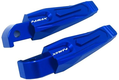 Reposapiés para Moto YAMAHA NMAX 155 N-MAX 125 N-MAX - Accesorios de Motocicleta Traseros de Pasajero CNC (Blue)