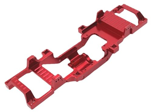 Fenteer Metallrahmen für Fcx24 RC Chassis Rahmen RC Karosserie Chassis Rahmen MS RC Autoteile für Crawler Hobby Auto Ersatz DIY Teile, Rot