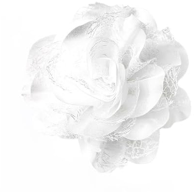 110mm Broche Fleur En Tissu Élégante Pour Femme Camélia Accessoire De Luxe Pour Robe Costume Cérémonie Mariage Danse Fait Mainpour Soirée Banquet Fête Classique Bijoux