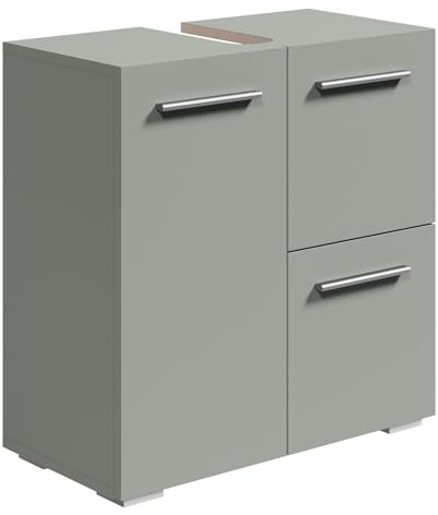 Meuble sous-lavabo Mars 60 x 30 x 60 cm - Vert mat - Meuble de salle de bain - Meuble de lavabo sur pieds