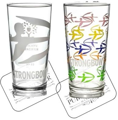 Laurie's Pub and Bar Accessories | Strongbow Cider Pint Glasses