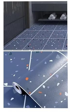 Linoleum Pavimento Rotolo Adesivi For Pavimenti Da Bagno Spessi, Cucina E Camera Letto, Piastrelle In PVC Autoadesivi, Impermeabili, Antiscivolo Resistenti All'usura(Y28,3.0MX60CM)