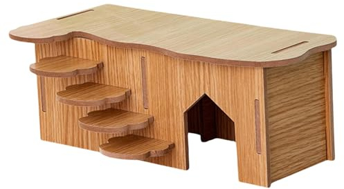 Grande maison en bois pour hamster avec accès facile