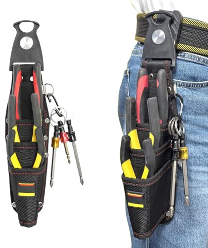 Sac Ceinture à Outils Système de Relâchement Rapide et Organisateur de | Sac Organisateur d'Outils pour Travaux d'Électricité, Bricolage Maison, Entretien