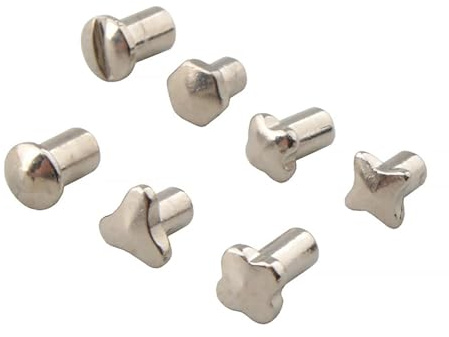 100 viti for occhiali con filettatura interna for cerniere delle aste dei ponti, diverse misure(Yz2.5x1.6x3.7mm)