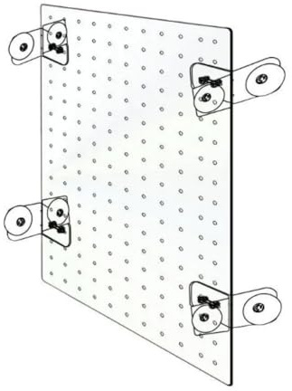 Fish Breeding Case Divider, Clear Aquarium Isolation Board Divider, 3mm Hole Practical Acrylic Baffle with Suction Cup(40x40cm)