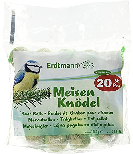 Erdtmanns 20 Palline di grasso nella Busta poliestere, 1er Pack (1 x 1.6 kg)