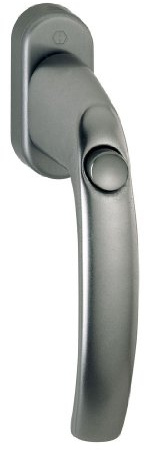 HOPPE Fenstergriff duraplus Atlanta in Aluminium stahl (mit Druckknopf)