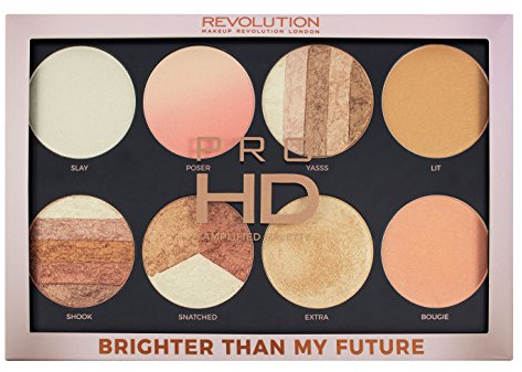Makeup Revolution - Highlighterpalette - Pro HD Palette Brighter Than My Future