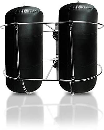 MARINE CITY Marine Doppelter Schutzblechhalter aus Edelstahl, 22,9 cm Durchmesser Fender
