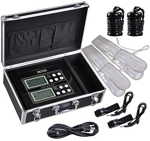 Dr.Lefran Desintoxicación pie de máquina, LCD Dual de Iones de desintoxicación iónica pie SPA baño de Limpieza de la máquina con la Correa infrarroja LCD Grande, Home Health SPA Máquina