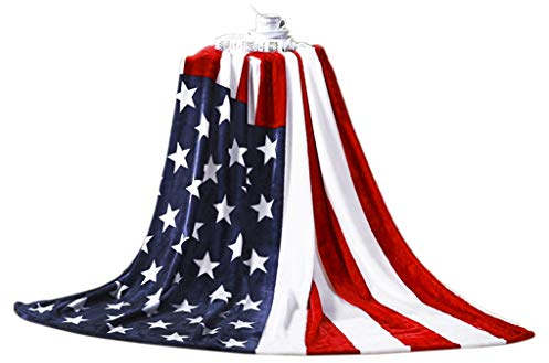 Premium Flanell Kuscheldecke Super Soft Wendedecke Wohndecke mit Flagge Muster Dicke Warm Sofadecke Couchdecke Flausch Fleecedecke für Sofaüberwurf oder Wohnzimmerdecke, 150X200CM