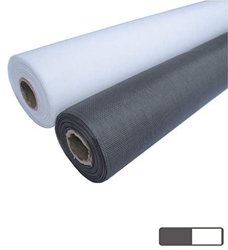 XXYANZI Malla Mosquitera Rollo 1x7.5m, Tela Mosquitera por Metros versátil, Abatible Mosquitera Corredera Ventana, para Puerta y Ventana. - Blanco