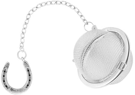 UPware 18/8 Stainless Steel 2 Inch Mesh Tea Ball Infuser/Tea Interval Diffuser/Tea Strainer Infuser with Zinc Alloy Horseshoe Charm
