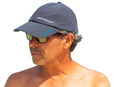 BERTSCHAT Kühlkappe Evaporation - Kühlende Kappe - Kühlende Mütze - Kühlendes Basecap - Basecap Herren - Sonnenschutz Kopf Herren - UV-Schutz - Kühlmütze - Kühl Baseball Kappe - Unisex - Grau
