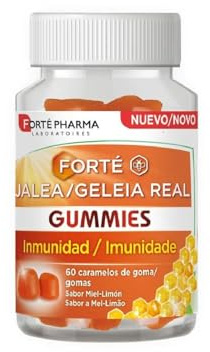 Forté Pharma Jalea Real Gummies 60 und | Energía, Defensas y vitamina D | Gominolas con jalea real y vitamina D para apoyar las defensas, la vitalidad y la energía diaria con sabor miel-limón.