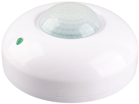 Acouto Commutateur de Détecteur de Mouvement, 110-240V 360 Degrés Interrupteur de Capteur de Mouvement de Présence au Plafond, Interrupteur de Capteur de Mouvement PIR Haute sensibilité