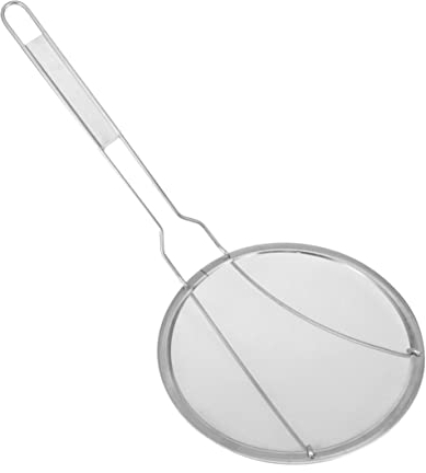 YARNOW Stainless Steel Oil Skimmer Ladle 22cm Kitchen Strainer Scoop Wire Mesh Fryer Strainer for Pasta Noodles and French Fries Cooking