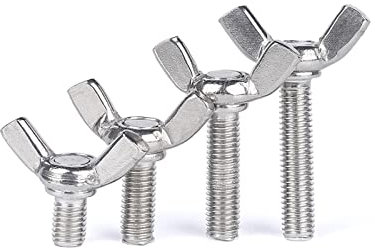 M3 M4 M5 M6 M8 M10 Handfeste Schrauben Flügelschraube Flügelschraube Kralle A2-70 Edelstahl 304 (Color : 90mm (1pcs), Size : M10)