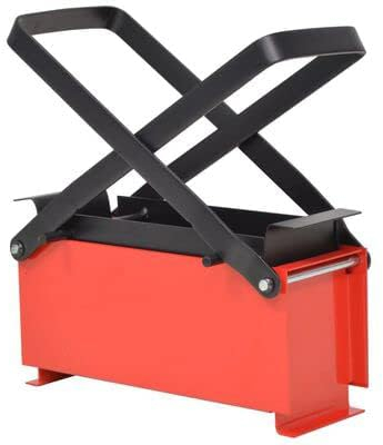 HYQNG Zeitung Brikett Maker Papier Log Brikett Maker Metall Papier Presse Maschine DIY Papier Ziegel Maker 33 * 15 * 13 cm Feuer Herd Heizung Feuer Herd Hause Werkzeug red