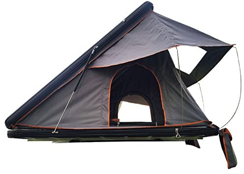 BebeXi Tienda campaña Coche Tienda de Techo Triangular Tienda de campaña para 3 Personas con Escalera de Aluminio retráctil, Tienda Familiar Impermeable, 2 Puertas y Ventanas Laterales