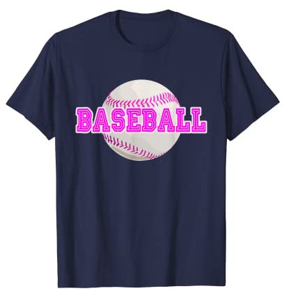Baseball Fuchsie T-Shirt