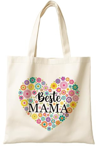 UTEFIF Stofftasche - Beste Mama der welt, Geschenk für Mütter, Geschenke für Mama zum Geburtstag, Geschenkideen für die Mutter