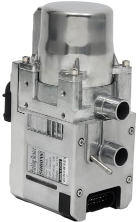 Diesel-Warmwasserbereiter-Kit, 12 V, 5 kW, Warmwasserbereitung, Art der Standheizung für Autos, Telefon-Fernbedienung, großer Diesel-Warmwasserbereiter aus Metall für Wohnmobile, Wohnwagen, Anhänger