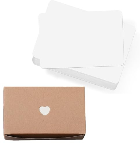 100PCS Plain Postcards,Blank Postcards White Cards for Schools, Business, Multi Purpose Cards