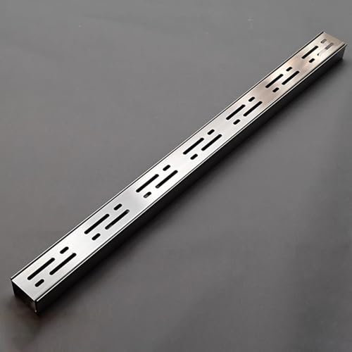 Blazea Caniveau Exterieur INOX Caniveau Exterieur Tranchée, Caniveau Sol Terrasse Extérieur Extra Plat, Personnalisable Caniveau Évacuation de Garage, Grille de Drainage en Kit(5PCS,5x5cm(2x2))