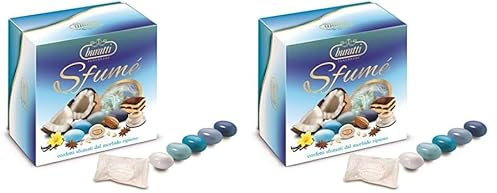 Buratti Confetti Tenerezze Vassoio Sfume Azzurra, 500 g (Confezione da 2)