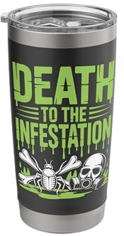 Pest Control Expert Bug Buster Humor Exterminator Life Stainless Steel Insulated Tumbler
