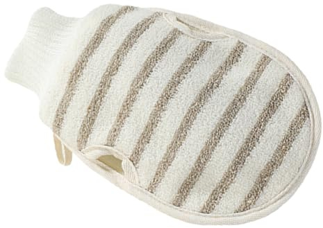 Healvian Exfoliating Glove Double-sided Bath Mitt Body Scrubber Shower Supply for Deep Skin Cleaning and Dead Skin Removal Suitable for Men and Women Bathing