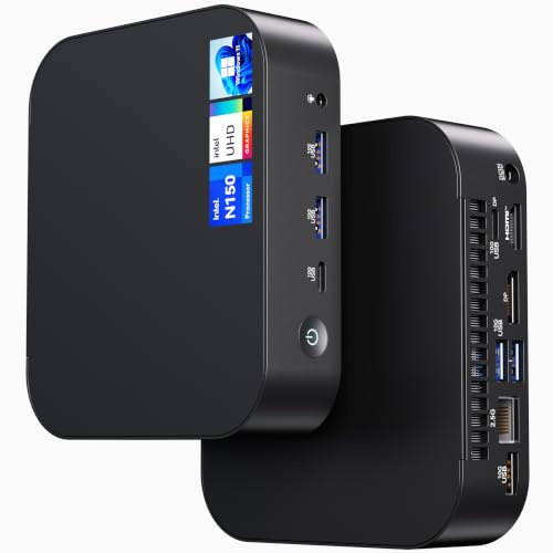 Intel NUC 14, pour ASUS NUC 14 Essential NUC14MNK Mini PC, CPU N150, 8GB RAM, 256GB SSD, Win 11 Pro, Wi-FI 6E (Gig+), Ordinateur Professionnel pour Digital Signage, POS, SMB et Edge Computing