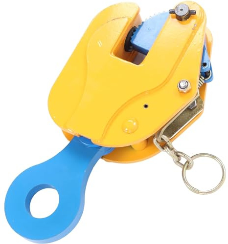 3 Ton Steel Plate Lifting Clamp 6600 Lbs Capacity 0-35mm Jaw Opening Vertical Lock Heavy Duty Hoist Hook for Steel Handling & Construction
