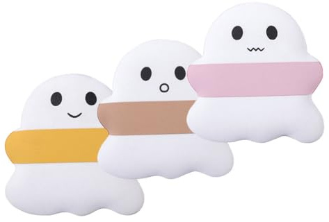 Hemobllo 3 pièces Puff Maquillage Femme Mousse Coussinée Fantôme pour Poudre Sèche et Humide Compacte et Douce Adaptée à Différents Types de Peau Utilisation Quotidienne et Professionnelle