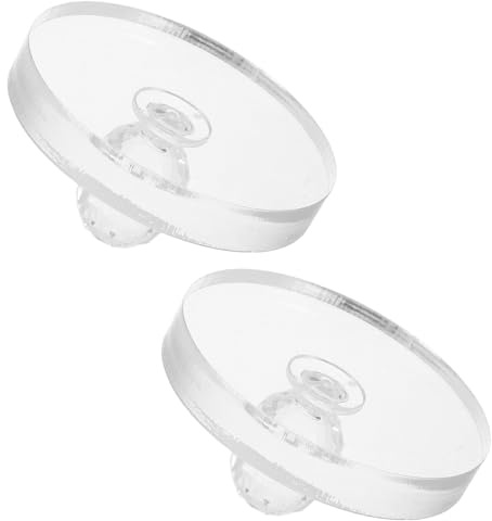 iplusmile 2 Pezzi Timbro per Ombretto e Blush da Stampo Trasparente in Plastica per Pressare Polveri Cosmetiche Strumento Riparazione Cipria per Sopracciglia Blush e Illuminante Facile da