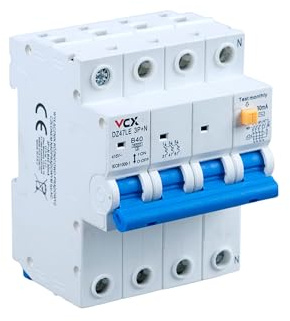 Fehlerstrom-Schutzschalter Typ A mit Überstromschutz (RCBO) - 3P+N / 32A / 30mA / B-Charakteristik
