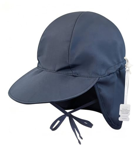 LATRAT Solhatt baby UV-skydd, unisex baby och barnmössa med nackskydd, 48–54 cm