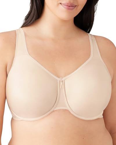 Wacoal Women's Basic Beauty Unlined Underwire Full Coverage Bra, 855192 38DD Naturally Nude