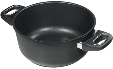 Original Gundel GUSS-BRATEN-TOPF, Ø 20 cm, Höhe 9,5 cm, Kochtopf mit BIOTAN-Oberfläche, backofenfeste Griffe