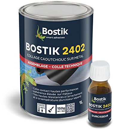 Colle néoprène + durcisseur 2402 BOSTIK 1L