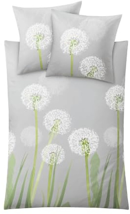 Kleine Wolke 6158617952 Bettwäsche Belfiore, Maße: 135 x 200 cm und 80 x 80 cm, Farbe: Distel