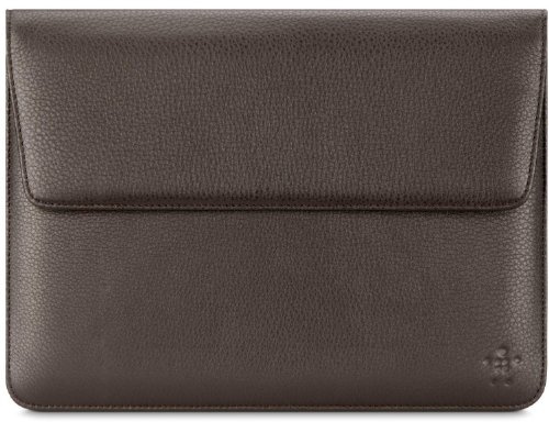 Belkin Echt-Leder-Schutzhülle (geeignet für Apple iPad 2/3) dunkelbraun